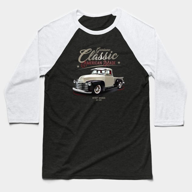 Chevy American Made Baseball T-Shirt by hardtbonez